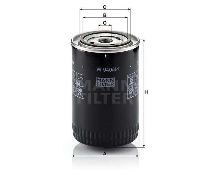 YAG FILTRESI PASSAT A4 A6  1,9TDI 1Z AFF AFN AHH AHU AVG 94>01 - MANN W940/44