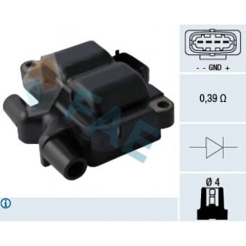 ATESLEME BOBINI SMART FORTWO Cabrio (450) 04>07 ROADSTER Coupe (452) 03>05 CABRIO (450) 01>04 - FAE 80293