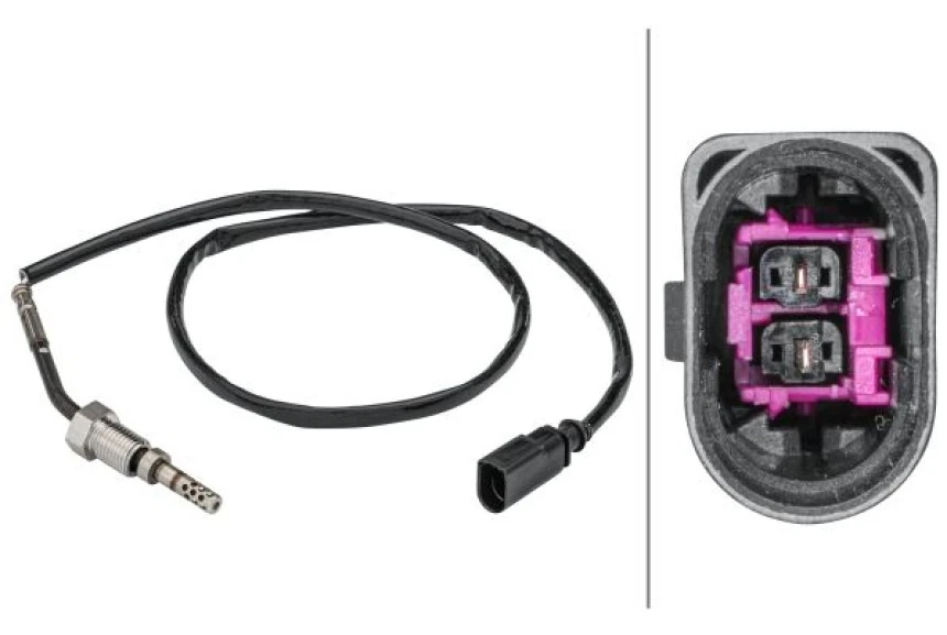 Vag Egzoz Sicaklık Sensoru Egzoz Turbo Sarj Oncesi Siyah Polo 10>14 İbiza 09>15 Fabıa Roomster 11>15 - Hella 6pt358181-431