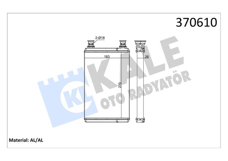 KALORIFER RADYATORU S-CLASS W221 05>13 C216 06>13 - KALE 370610