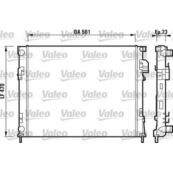 MOTOR RADYATOR VIVARO TRAFIC F4R 1,9D / 1,9DTI 01> - VALEO 732853