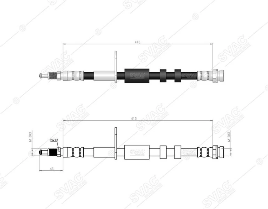 Ford On Fren Hortumu Focus III 12 > Kuga II 13 > Tourneo Connect Transıt Connect 13 > - Svac 20-0103