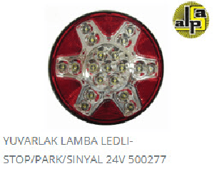 YUVARLAK LAMBA LEDLİ    02MFU1607-007   (YILDIZLI) - FARPLAS-500277