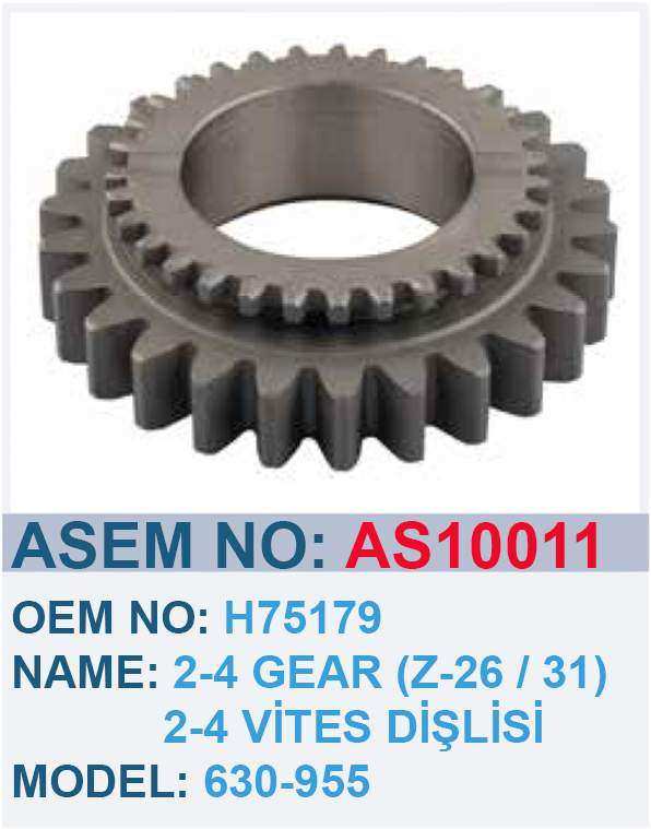 JOHN DEERE 630 955 2-4 VITES DIŞLISI Z-26 31 - H75179 - AS10011