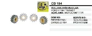 Unıversal Rediksiyon İç Dişli Seti-Mot V-184 Transit 4pcr - Remark-Cd184