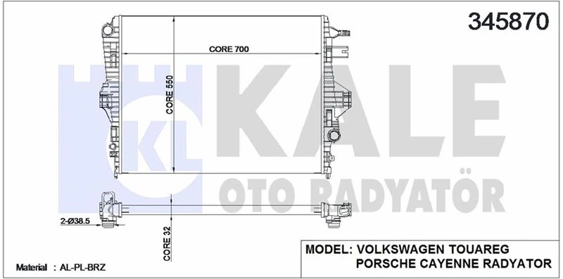 Vw Su Radyatörü - Su Radyatörü - Kal 345870