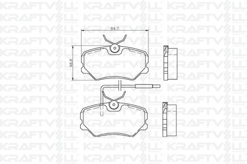 Psa Fren Balatası On P405 Sri Xu9j4 1.9 - Kraftvoll 07010114