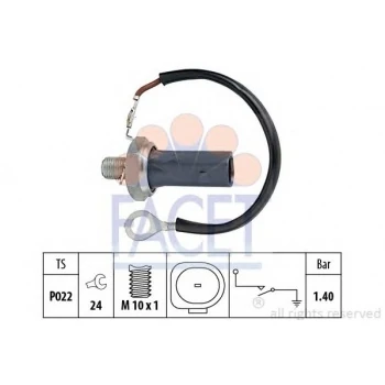 Vag Yag Musuru 1,2/1,6 Bar (bir Kutuplu Siyah) Golf V 04>07 Passat 06>07 Touran 03>05 A3 04>07 A4 05>08 - Facet 7.0159