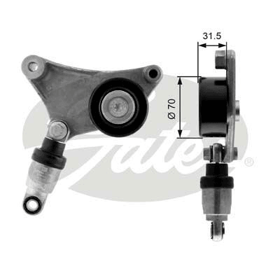 ALTERNATOR GERGI RULMANI AMORTISORLU AVENSIS RAV4 2.0 2.4 - GATES T38216