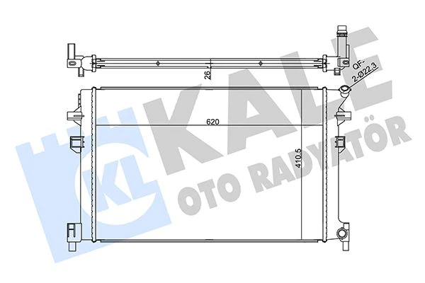 Vag Motor Su Radyatoru CC 12>17 Golf VII 13>17 A3 17> Q2 17> Passat 15> Leon 13> - Kale 356345