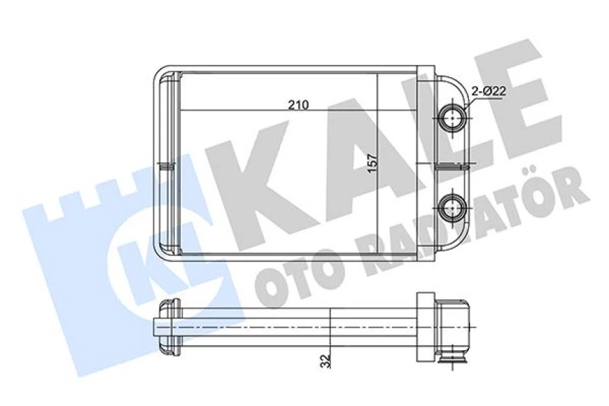 Fiat Kalorıfer Radyatörü - Kalorıfer Radyatörü - Kal 346350