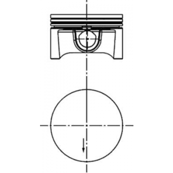 PISTON+SEGMAN Z16XEP TWINPORT 1.6 16V ASTRA H ASTRA G VECTRA C 79.50MM 050 (1.2x1.2x2.0) - AKD 44-3559-16-50