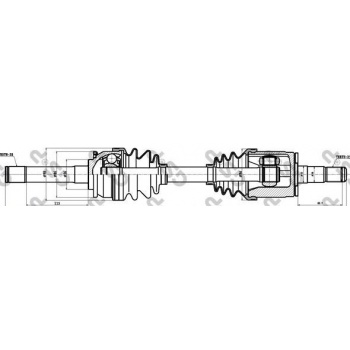 ON AKS KOMPLE SOL L 200 2,5 (K7T,K6T) 1996-2006 - GSP 239007
