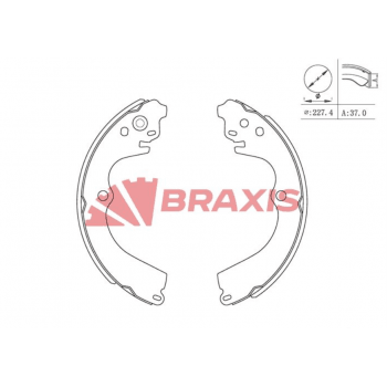 EL FREN BALATASI SUBARU FORESTER 98-02 IMPREZA 95-00 LEGACY 94-00 - BRAXIS AC0159