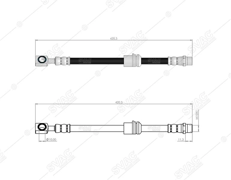 Opel On Fren Hortumu Astra G Zafıra A - Svac 30-0117