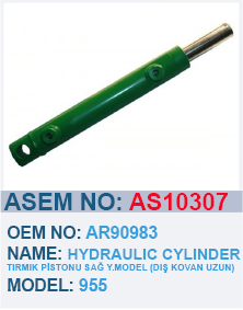 JOHN DEERE 955 TIRMIK PISTONU SAĞ YENI MODEL DIŞ KOVAN UZUN - AR90983 - AS10307