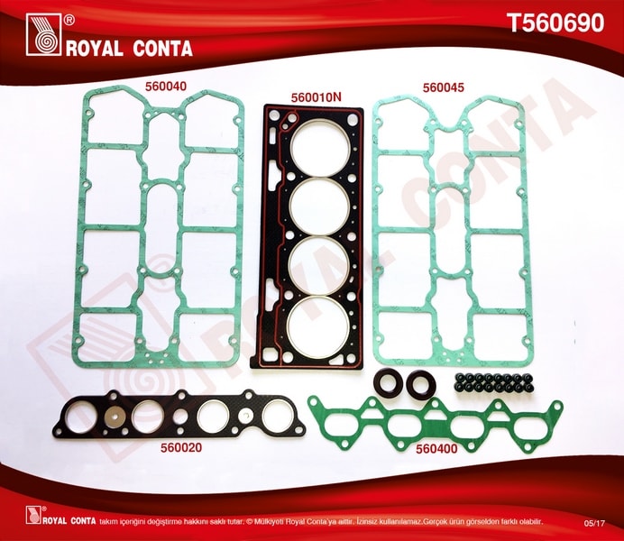 UST TAKIM CONTASI SUBAP LASTIKLI REINZ KECELI MEGANE 2,0 16V (F7R) - ROYAL T560690