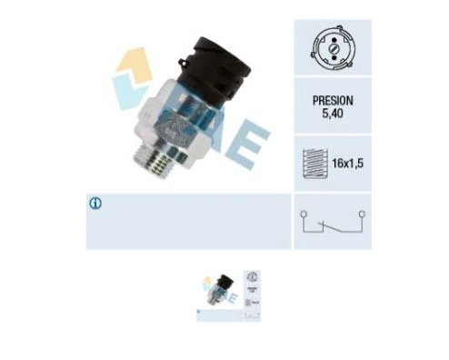 Volvo Truck Hava Basınc Musuru Volvo Fh12 420 93> 460 98> Fh16 470-520 93>02 Fm9 01>05 Fm7 98>01       5.40 Bar - Fae 18125