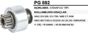 Unıversal Marş Dişlisi Sawafujı Hino Eh700/as26.235 Kirkayak - Remark-Pg892
