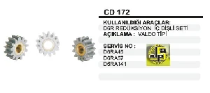 Unıversal Rediktör İç Dişli Seti-Vt D6r 3prç - Remark-Cd172