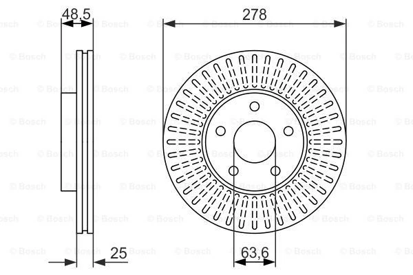 Ford Fren Diski Ön - [280 Mm] Adet - Bch 0986479173