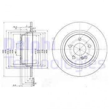 FREN DISKI ARKA C218 14>17 W211 02>08 S211 03>09 W212 09>15 S212 09>16 - DELPHI BG3757