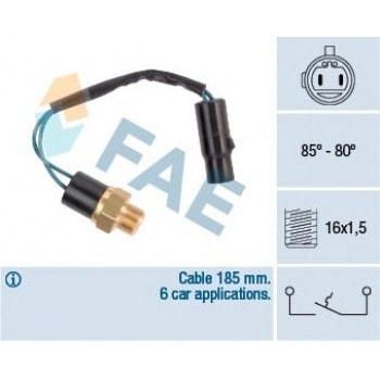 FAN MUSURU (85 80°) KABLOLU HYUNDAI EXCEL1,5 1990 1994 ELANTRA 1991> - FAE 36610