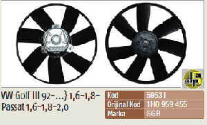 FAN MOTORU-VW GOLF III 1,1,8 92> PASSAT - SGR-59531