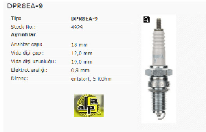 Unıversal Buji-Yam/kaw/hon/suz.hoby Motor - Ngk-Dpr8ea-9