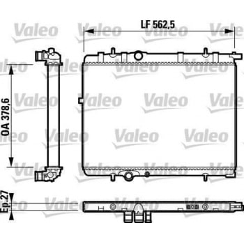 SU RADYATORU P307 P206 C4 C4 (B7) DS4 XSARA II XSARA PICASSO (TU5JP4)1,6 16V OTOMATIK P206 TU3JPOLCU - VALEO 732893
