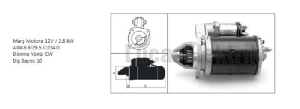 MARŞ MOTORU-12V/2,8kW/10DİŞ M127 MF 265/275/285/398/ - LUCAS-61924043