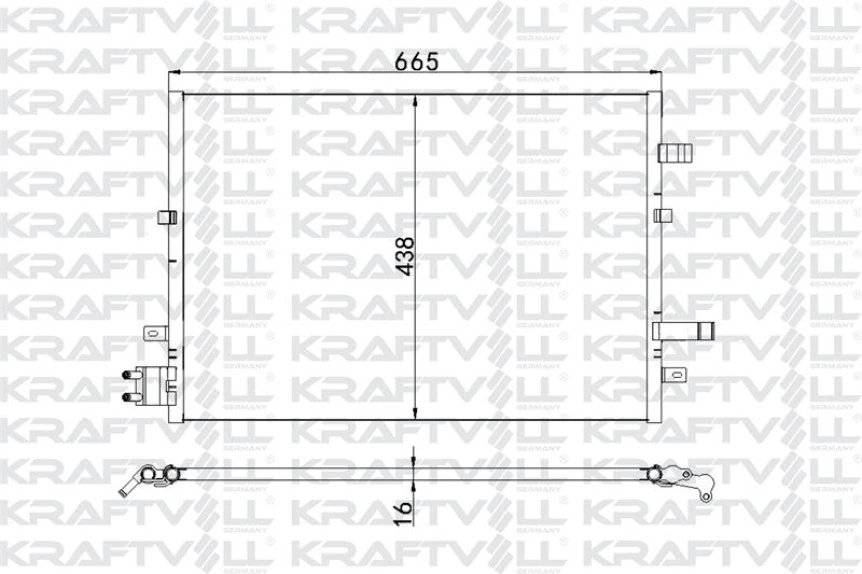 Ford Klima Radyatoru   Mondeo III 2.0tdci / 2.2tdci 00>07 - Kraftvoll 08060118