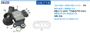 KONJEKTÖR-12V CAPTIVA/AVEO/LACETTI/NUBIRA 1.6L 3 FİŞLİ - GAUSS-GA716