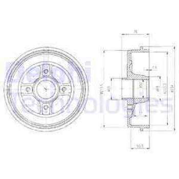 Renault Arka Fren Kampanası Megan Ba01 Clio II Symbol II Logan MCV Sandero 1,2 1,6 1,5 1,6 Twingo II - Delphi Bf427