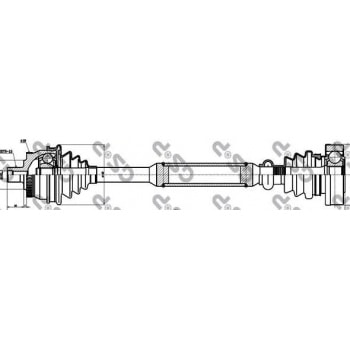 ON AKS KOMPLE SOL ABS LI 45 DIS A4 PASSAT 1,8 / 1,8T 96>01 - GSP 203005