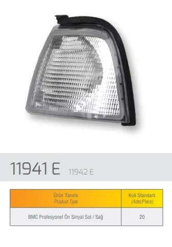 Bmc Truck Sinyal Lambası On Sol Profesyonel - Farba 11941d