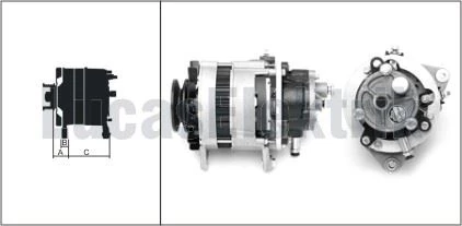 Bmc Ticarı Alternator A127 12v 70a Bmc Levend 80 Midibus V,p Lea0149 - Lucas 619 201 69