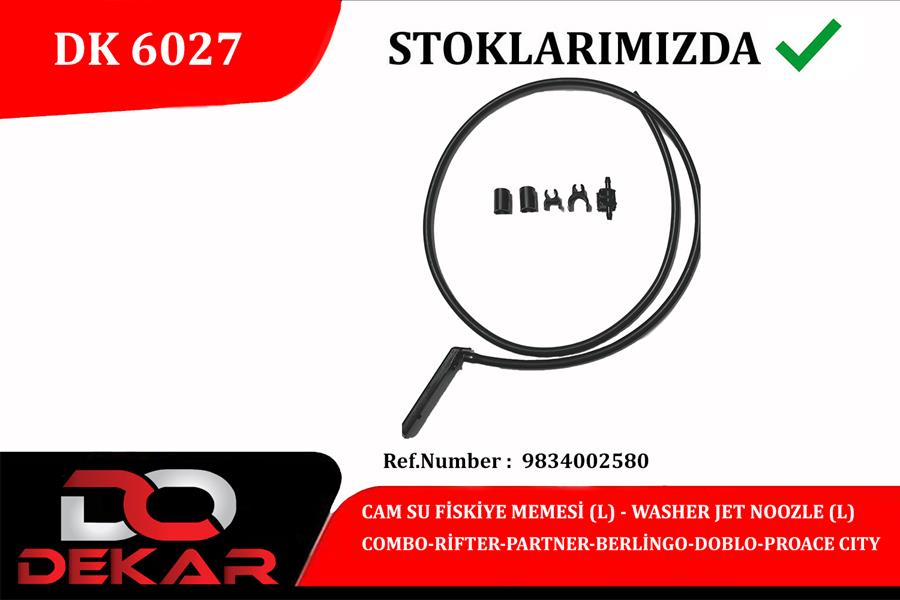 CAM SU FISKIYE MEMESI  SOL COMBO-RIFTER-PARTNER-BERLINGO-DOBLO-PROACE CITY - DEKAR DK6027