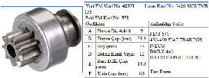 MARŞ DİŞLİSİ-LT 9D TÜMOSAN/FİAT 540 /NEW HOLLAND - FORMMETAL-42551