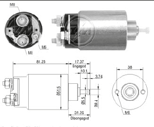 MARŞ OTOMATİĞİ-MOT.T 12V F.TRANSİT V184 /FOCUS VİDALI TİP - ZM-761