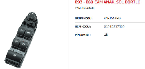Unıversal Cam Anahtarı Sol E93 - E89 - Mcar-An3514h