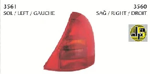 Unıversal Stop Lambası-Sol Bbo Ren.clio Hb 98-02 - Pleksan-3561