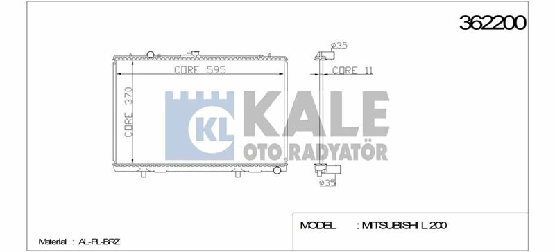 Japon Su Radyatörü - Mt - Kal 362200