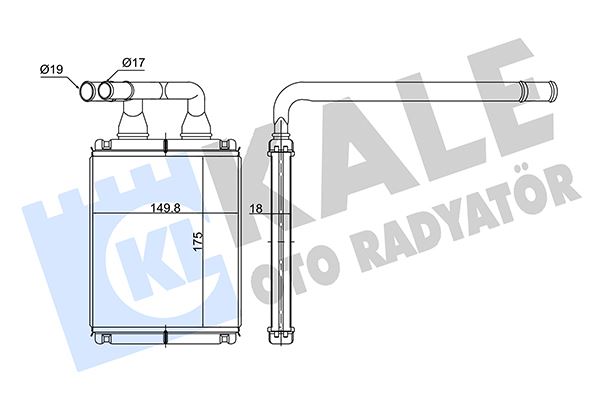 KALORIFER RADYATORU KIA PICANTO 1.0 1.1 2004> - KALE 352145