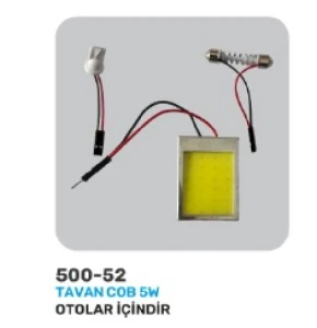 Unıversal Ledli Tavan Ampulü-12v  Büyük Ledli Cob 5w - Mfk-500-52
