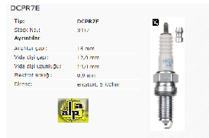 Unıversal Buji- Mariner / Suzuki Alto Y.m - Ngk-Dcpr7e