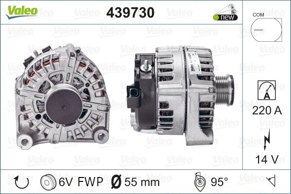 ALTERNATOR SARJ DINAMOSU BMW F10 N47 N57 - VALEO 439730