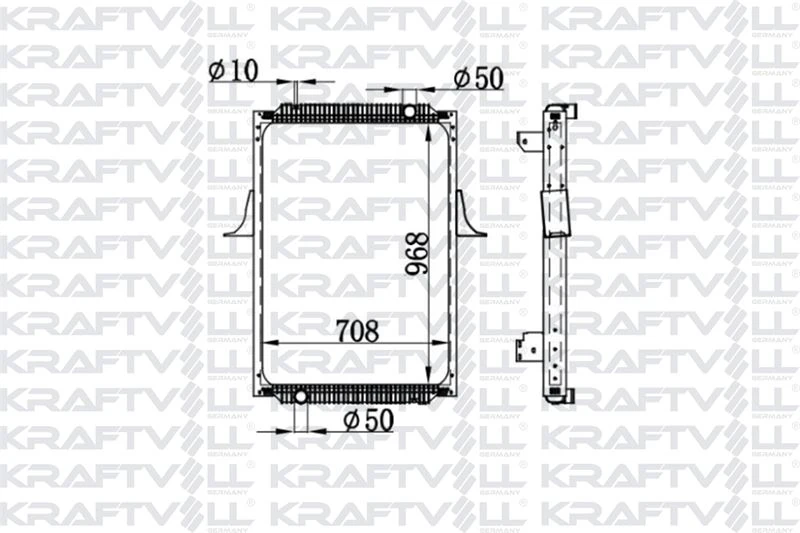 Renault Truck Su Radyatoru Renault Trucks Premium  (cerceveli) / (mt) 1996 2000 Ve Sonrası - Kraftvoll 08040131