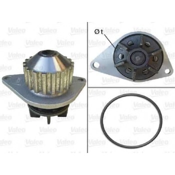 DEVIRDAIM SU POMPASI 206 YM BIPPER C2 C3 PARTNER BERLINGO TU3JP-TU3A 1.4 8V MQP - VALEO 506704
