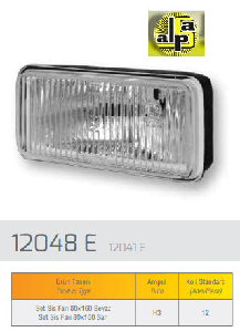 TAKIM SİS FARI 80*160 BEYAZ   (12) - FARBA-12048E